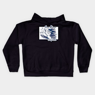 SURFING IN CALIFORNIA Kids Hoodie